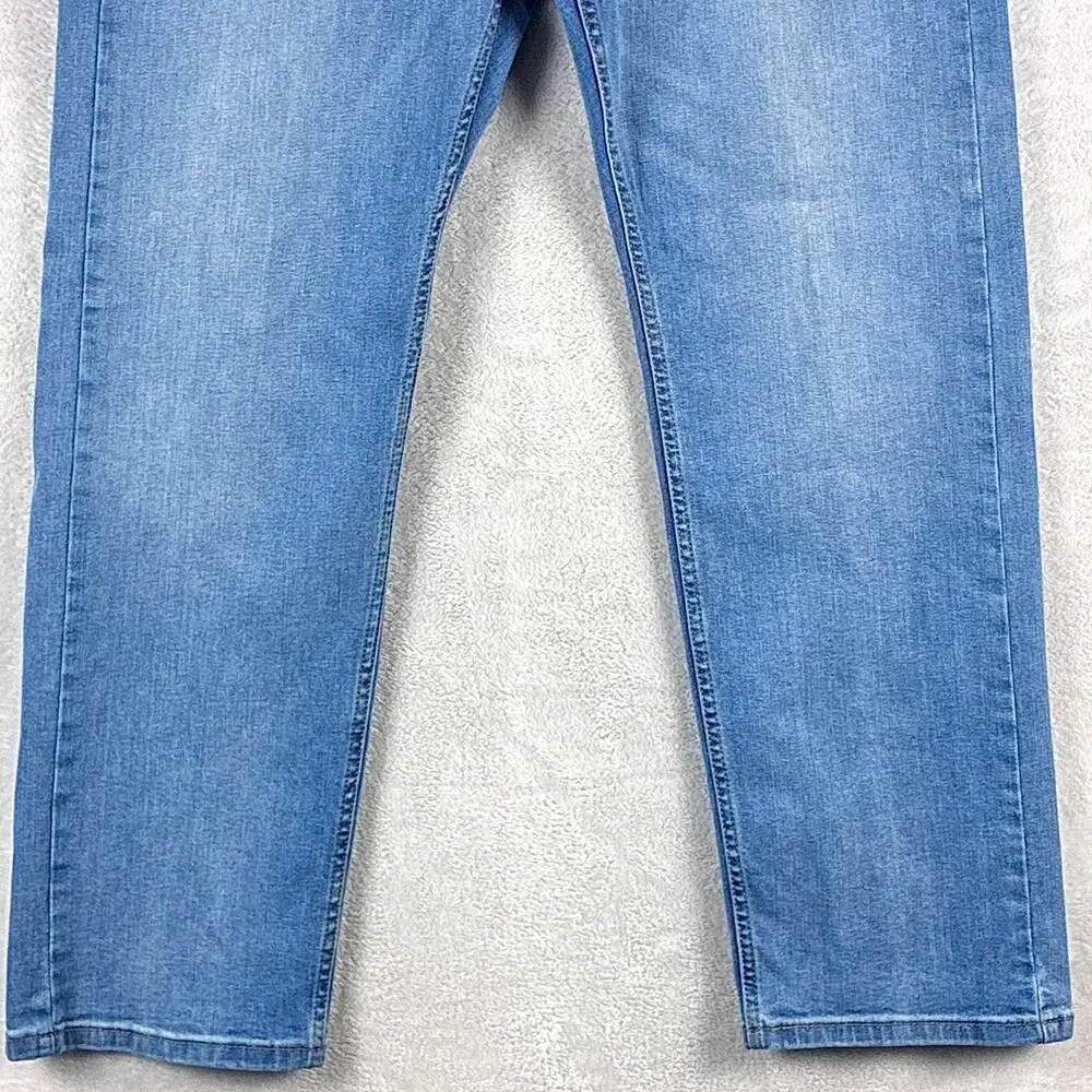 Levis 506 Jeans Men 36x30 Faded Whiskered Straight Leg Classic Preppy